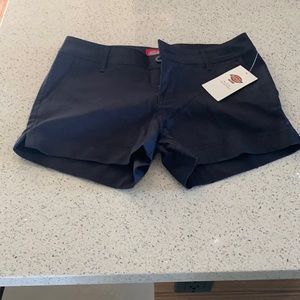 dickies girl navy shorts